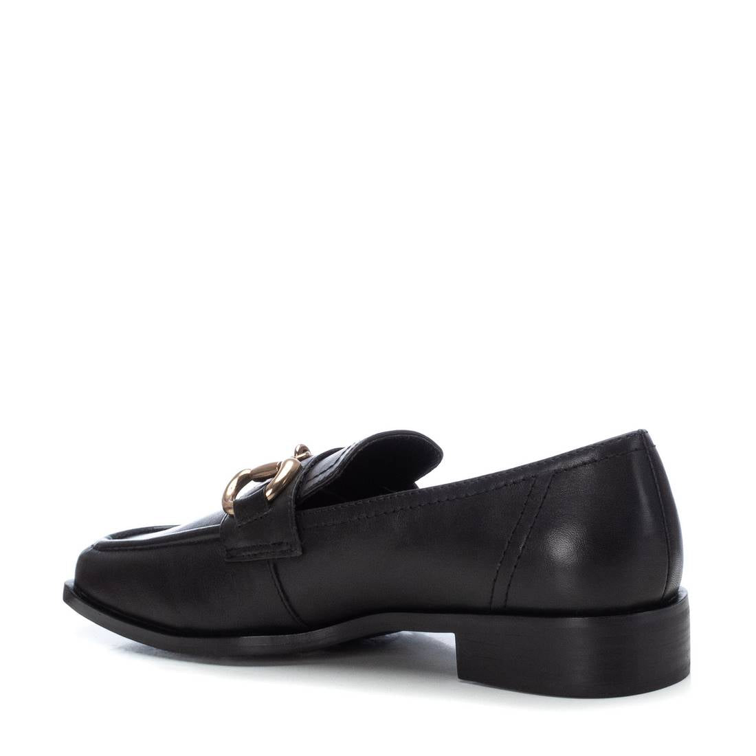 Carmela 16123402 mocassins cuir noir bout carré