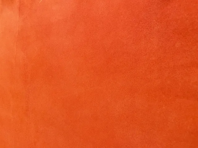 Dessine Moi Un Soulier velours orange fluo échantillon matière