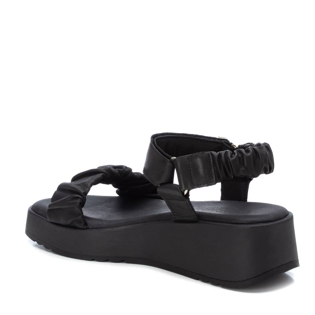 Carmela 16081112 sandales femme noires cuir plat