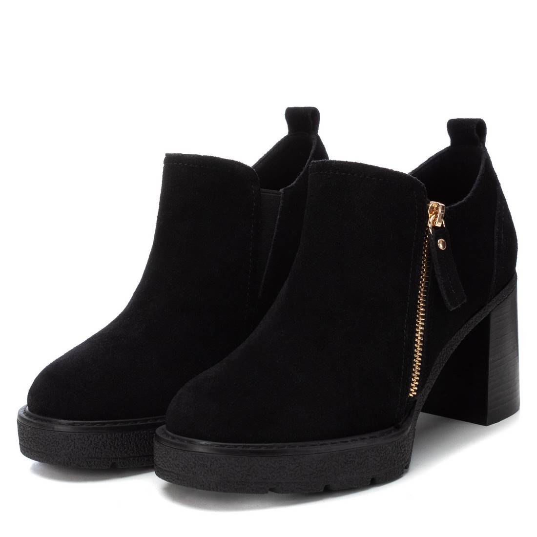 Carmela 16186003 bottine daim noir talon 8 cm