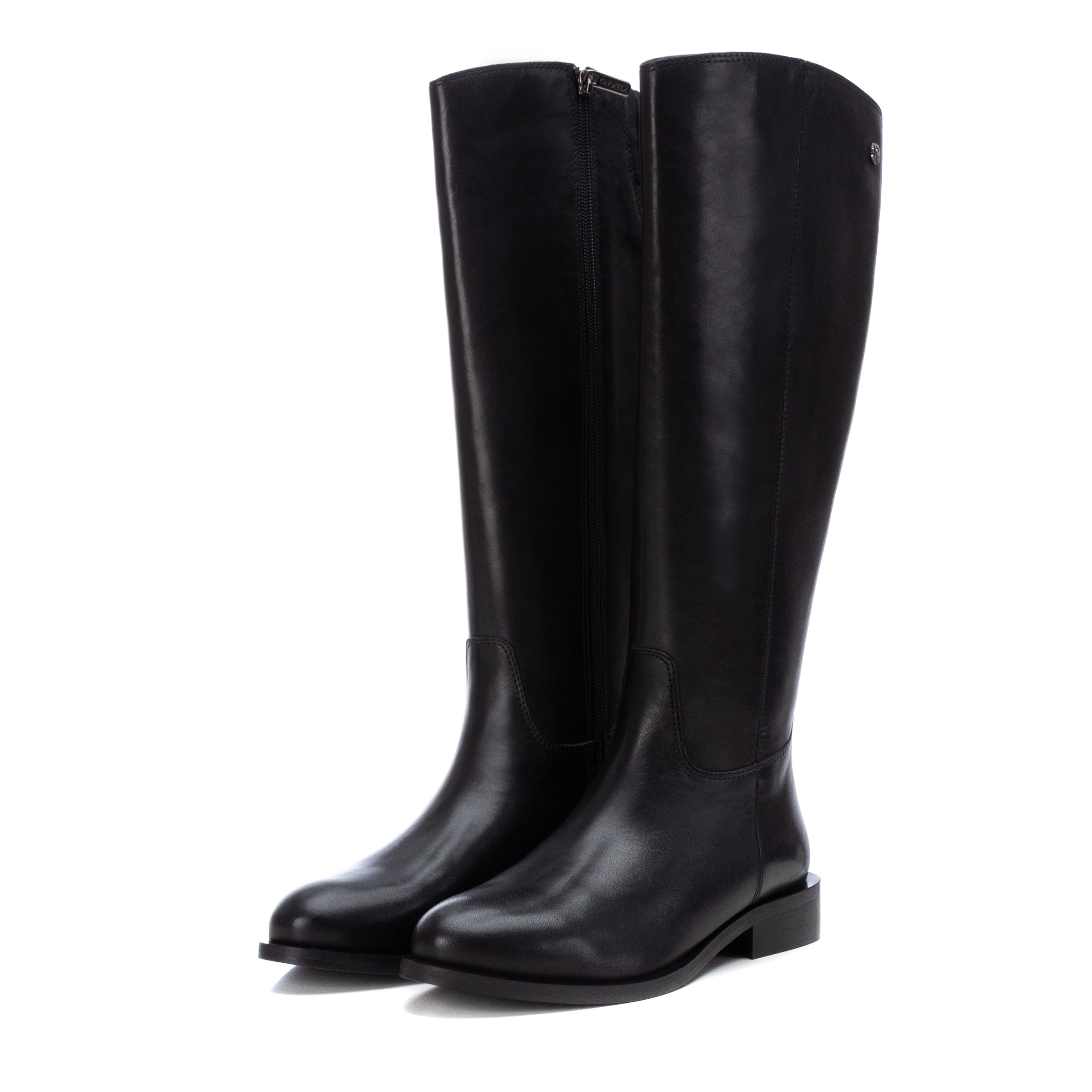 Carmela 16006201 bottes cuir noir zip