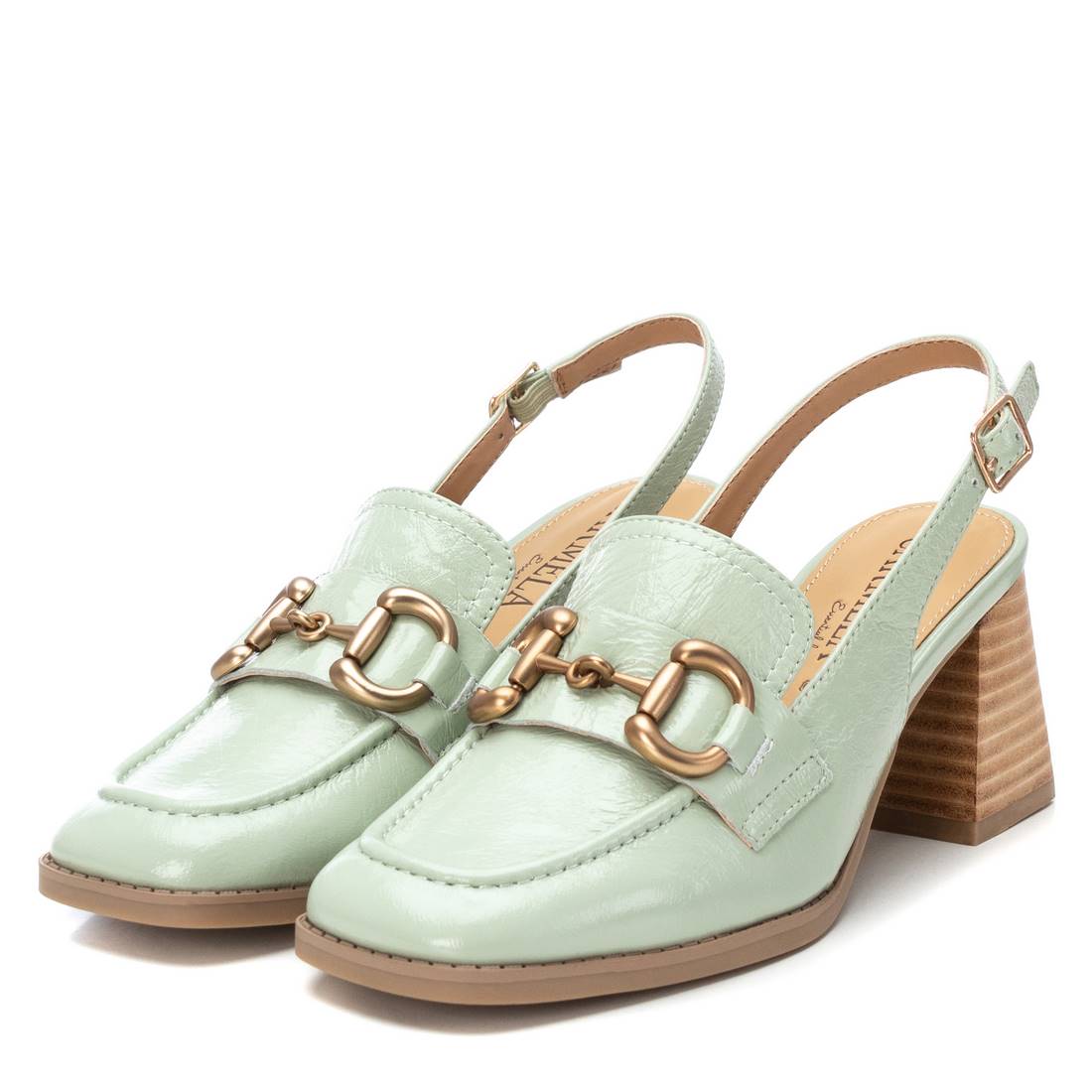 Carmela 16144601 escarpins femme vert cuir verni