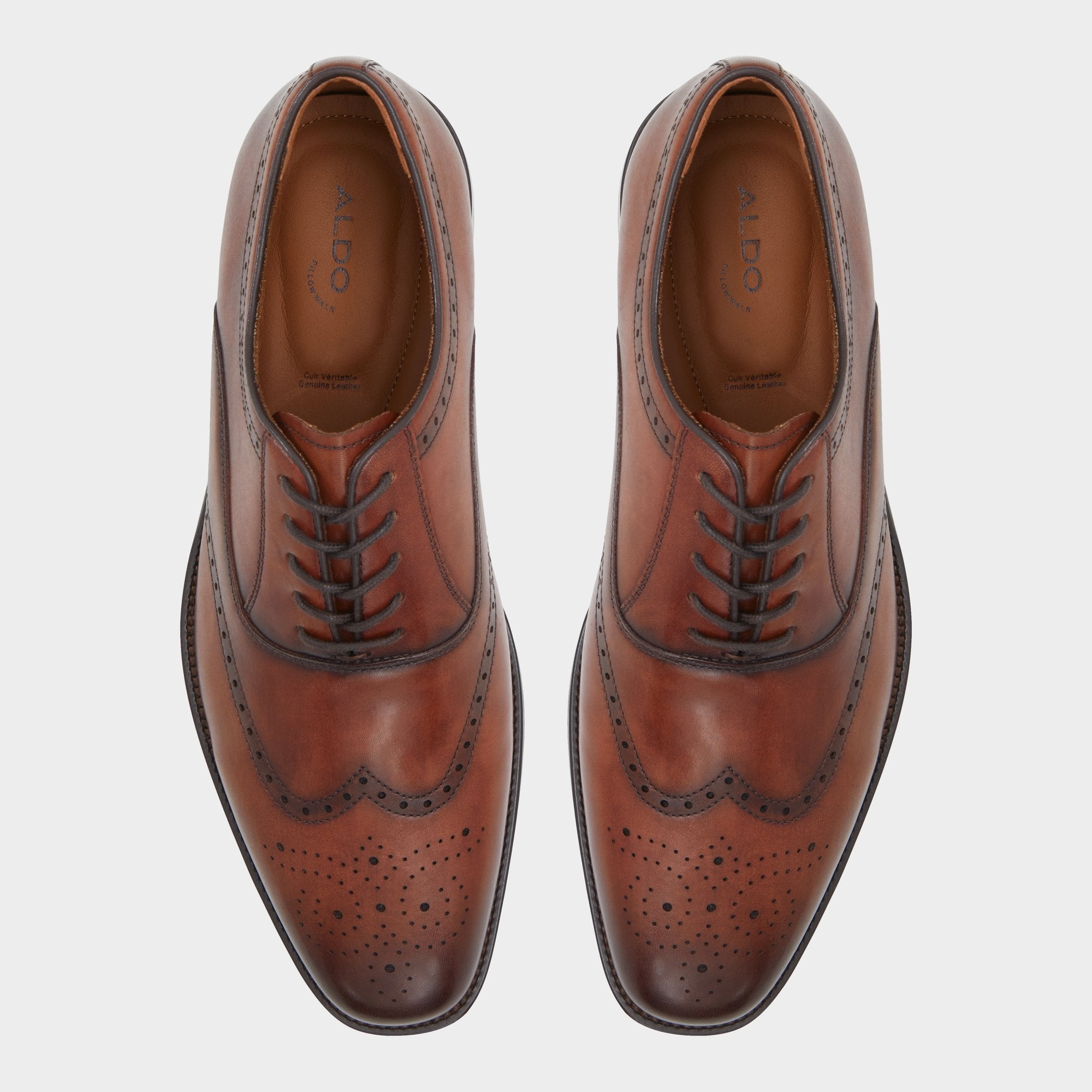 Aldo Donald derby homme marron perforé