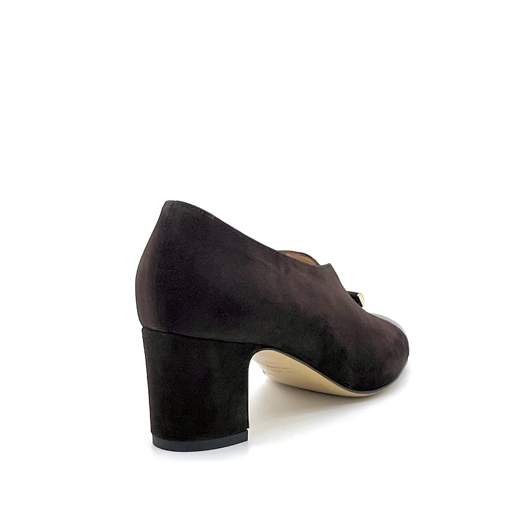 ELATA 56523 derbies suède marron vernis écaille