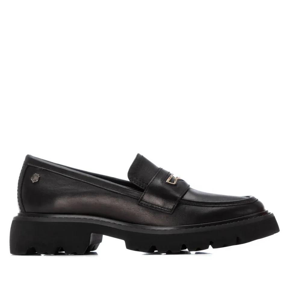 Carmela 16254503 mocassins femme noir métallisé