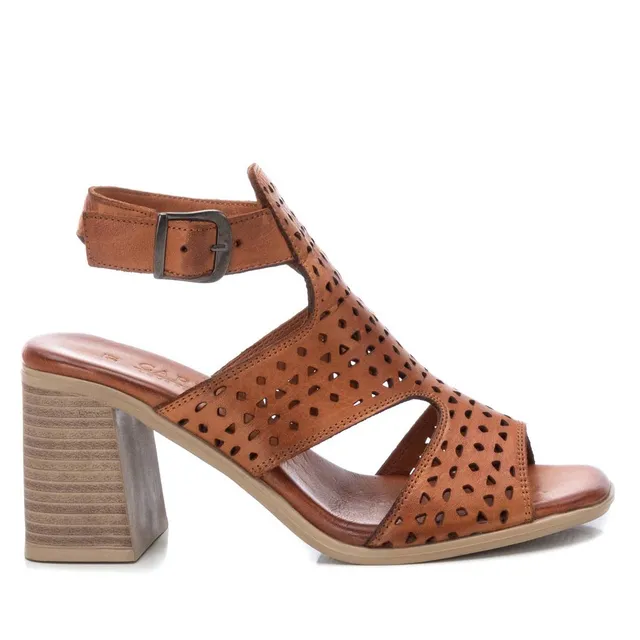 Carmela 16064902 sandales femme cuir marron talon 9 cm