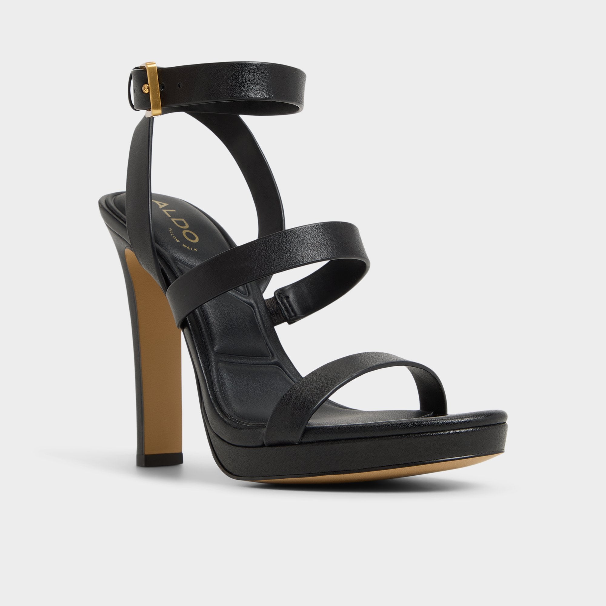 ALDO Kardy sandales talons plateforme noir strap