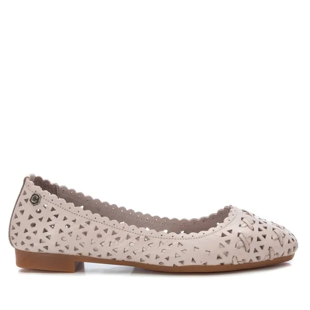 Carmela 16067301 ballerine femme cuir blanc ajourée