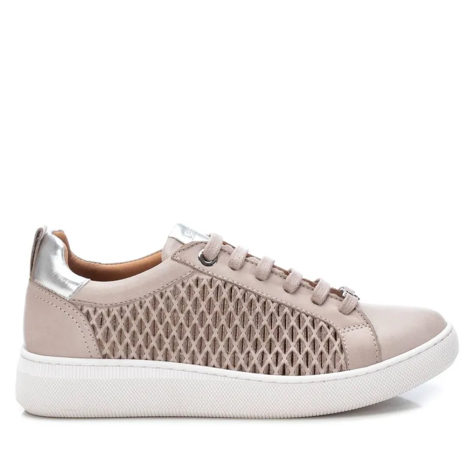 Carmela 16079702 basket cuir blanc à lacets