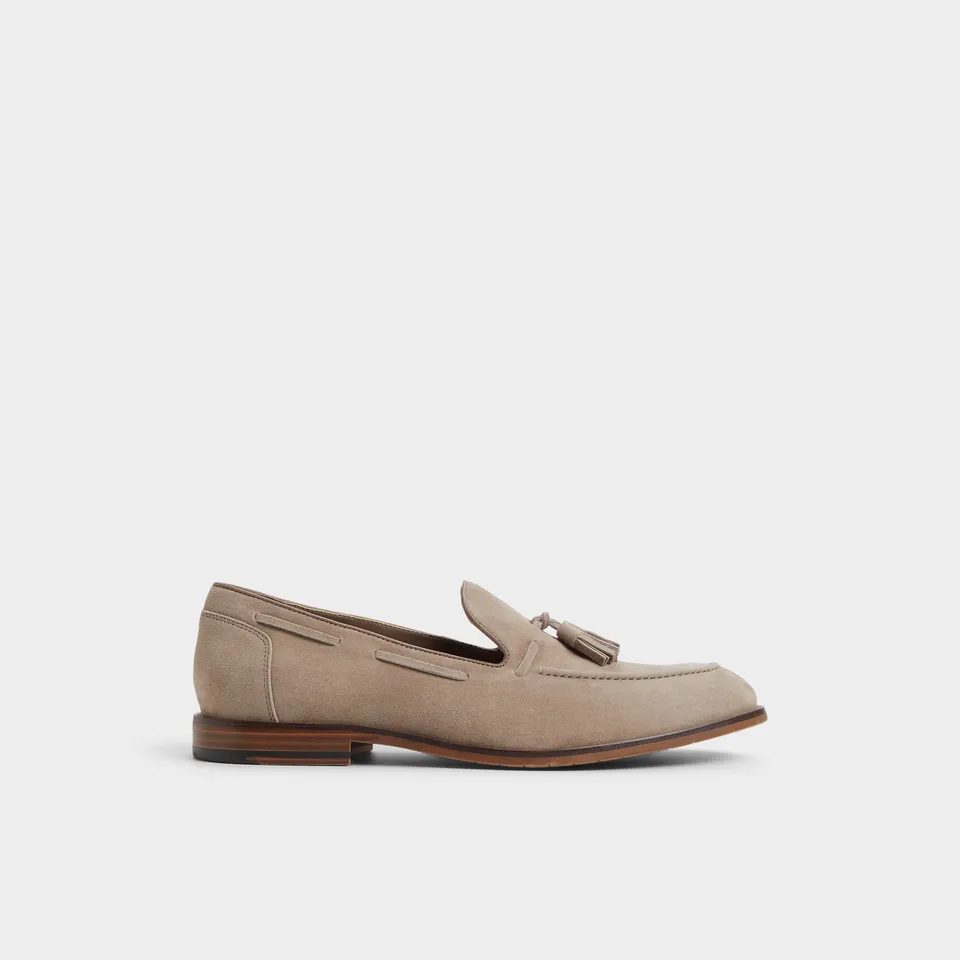 ALDO Nunez mocassins cuir suède taupe