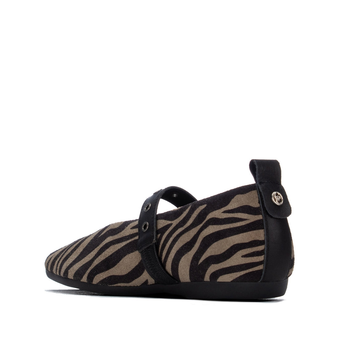Carmela 16437702 ballerines femme noir cuir suède