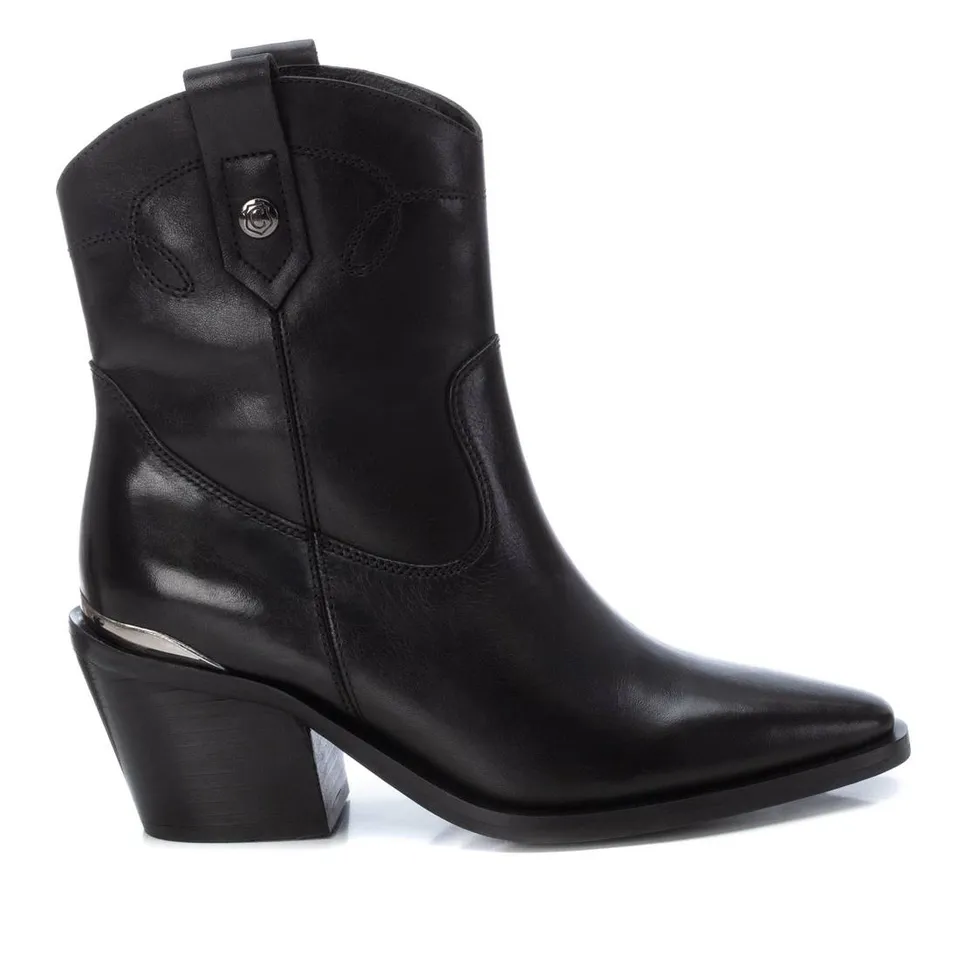 Carmela 16171801 bottine cuir noir western 7 cm