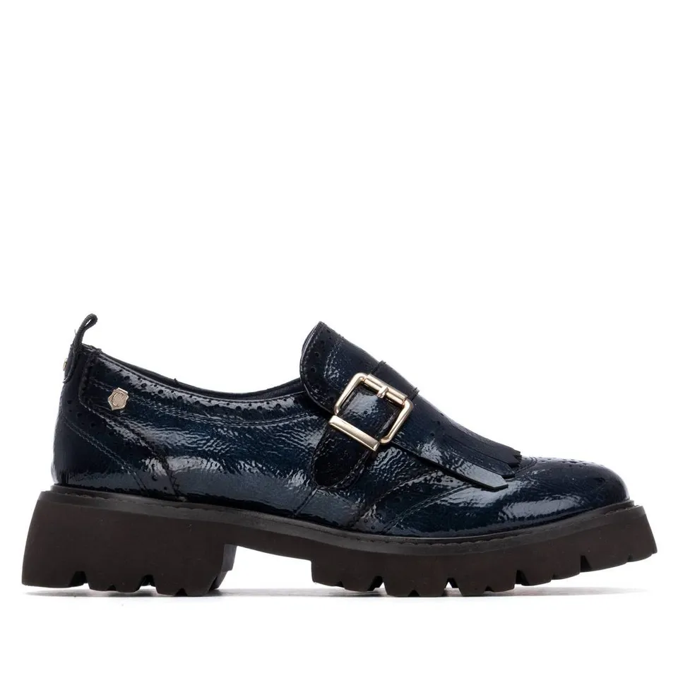 Carmela 16259404 mocassins bleu marine vernis