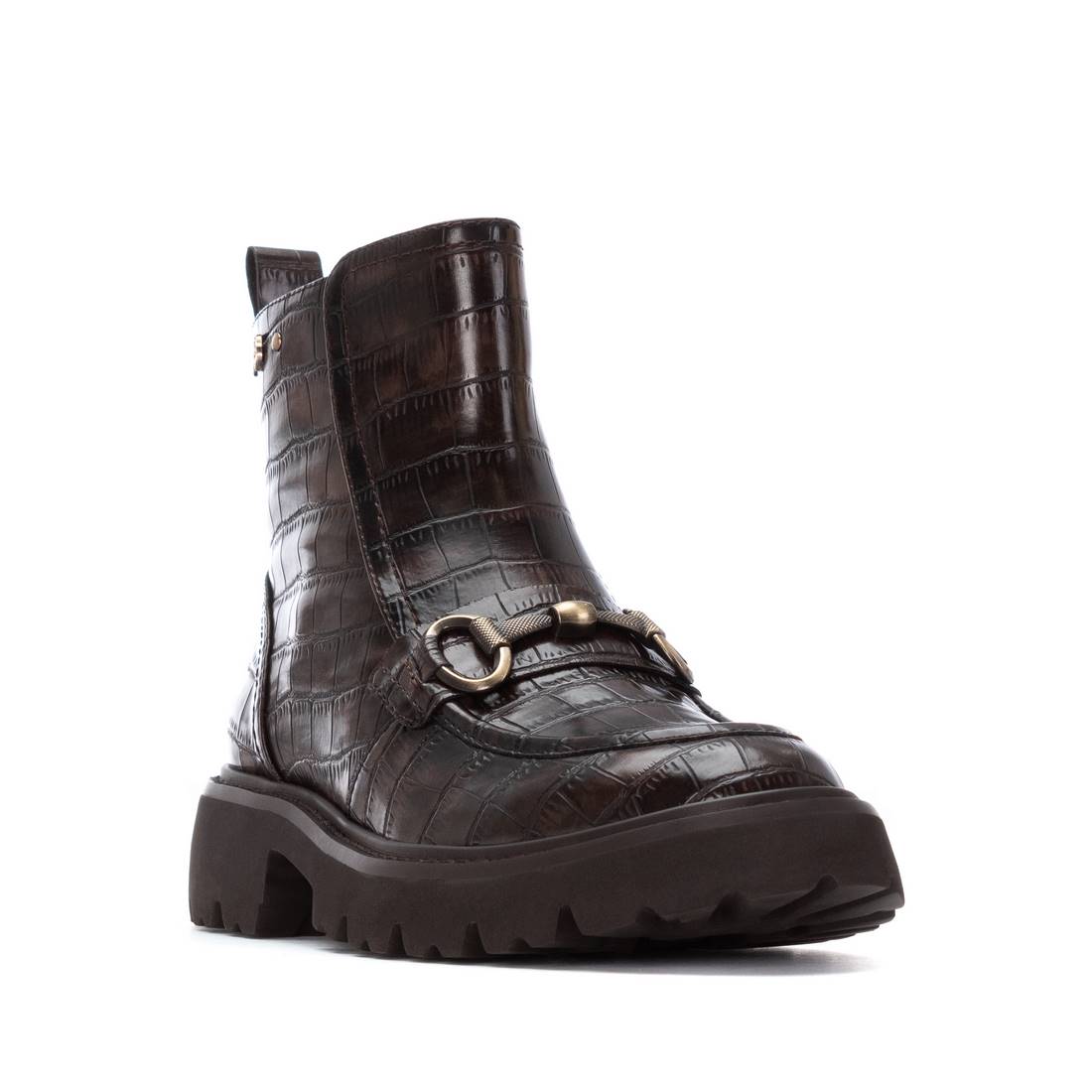 Carmela 16254802 bottines marron chaîne fermeture éclair
