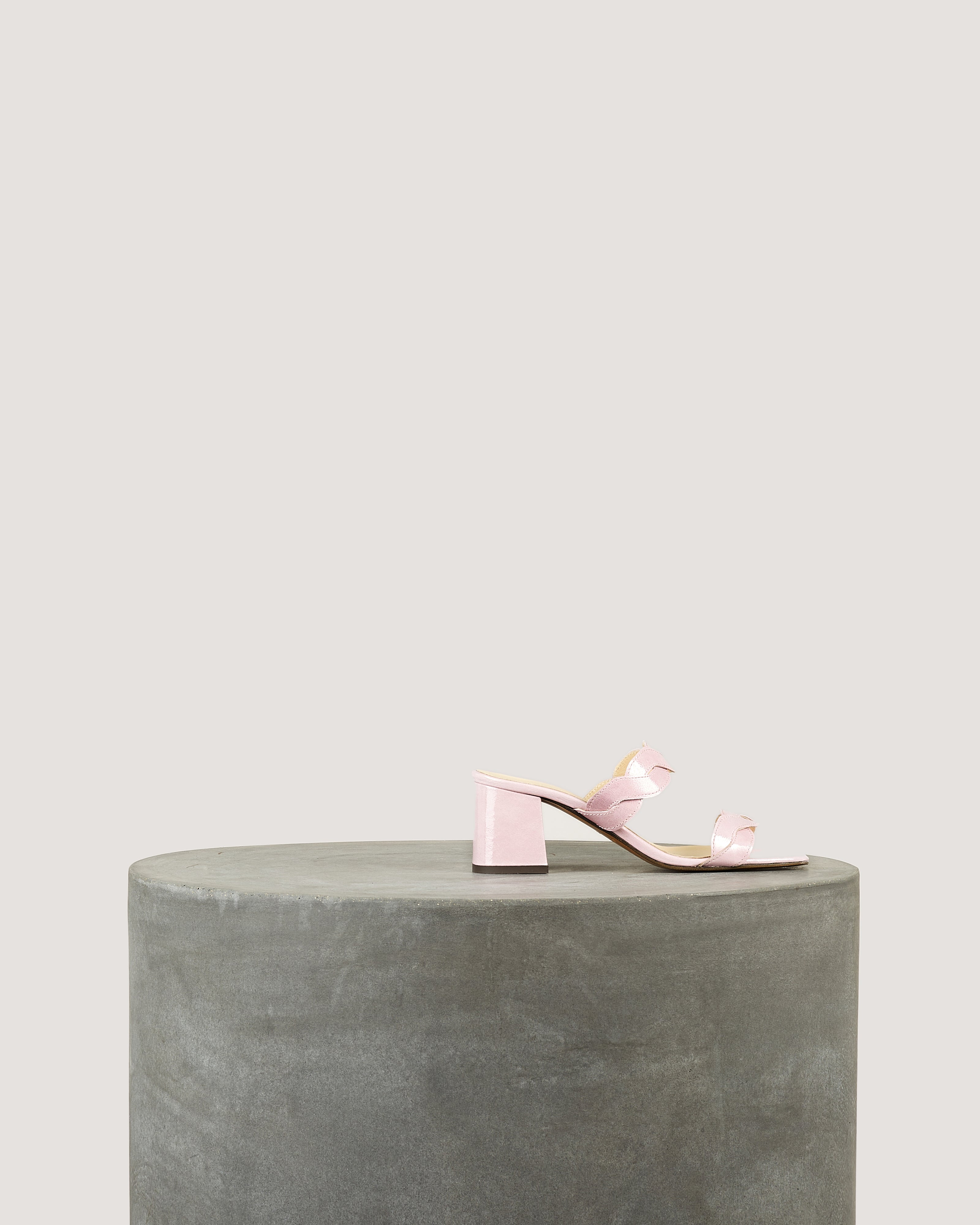 Tila March Rhea mule cuir mauve talon 4 cm