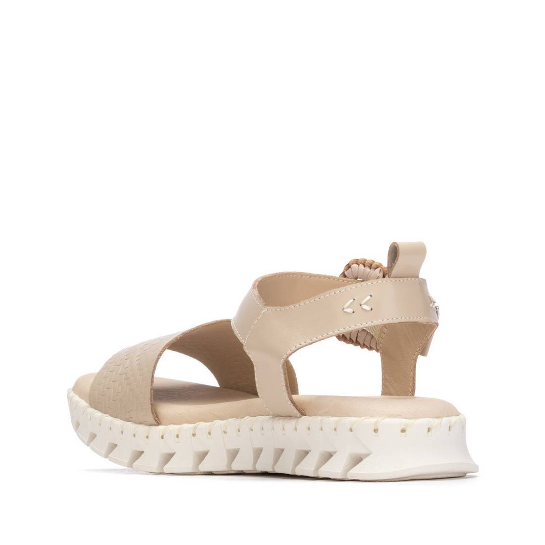 Carmela 16326602 sandales femme cuir beige plates