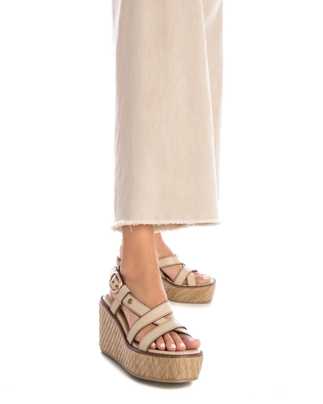 Carmela 16154601 sandale femme marron compensée