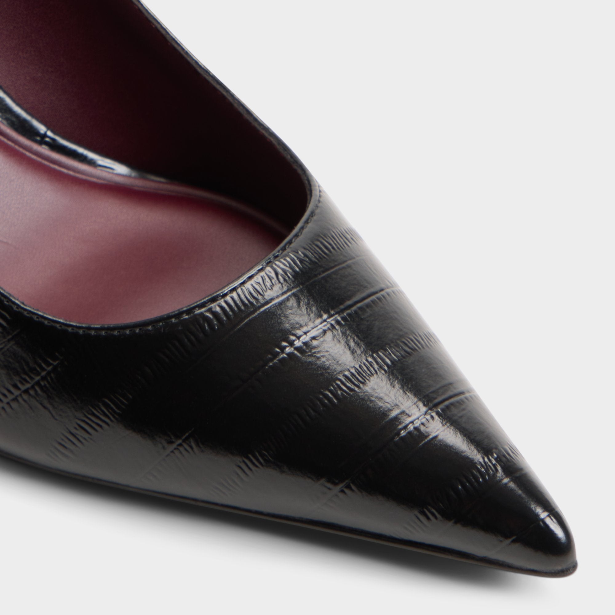 ALDO Syliaah escarpins slingback noirs croco