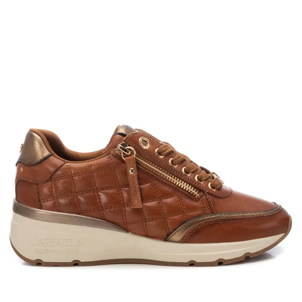 Carmela 16195402 baskets cuir marron talon 4 cm