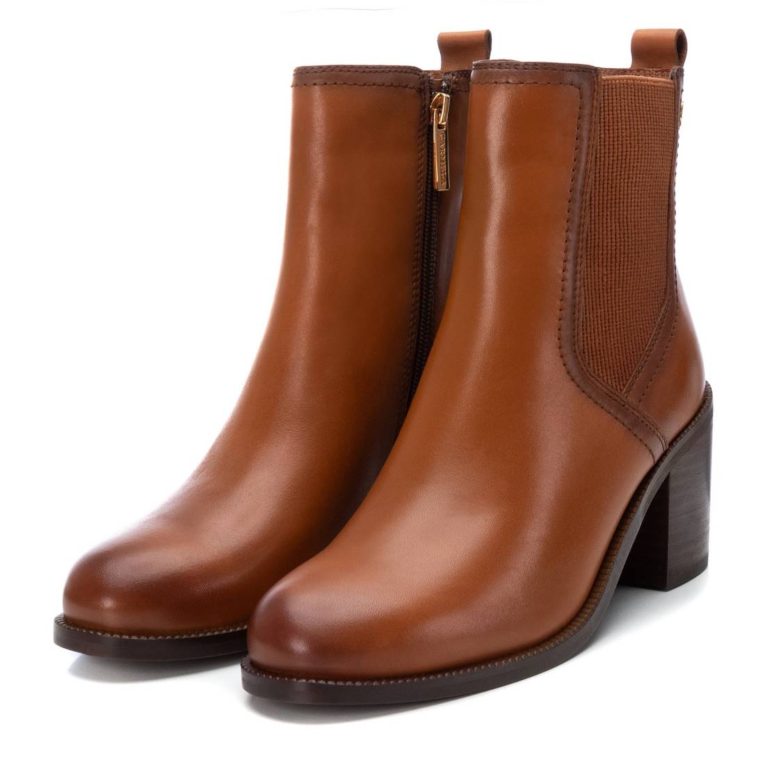Carmela 16101902 bottines cuir marron talon 7 cm