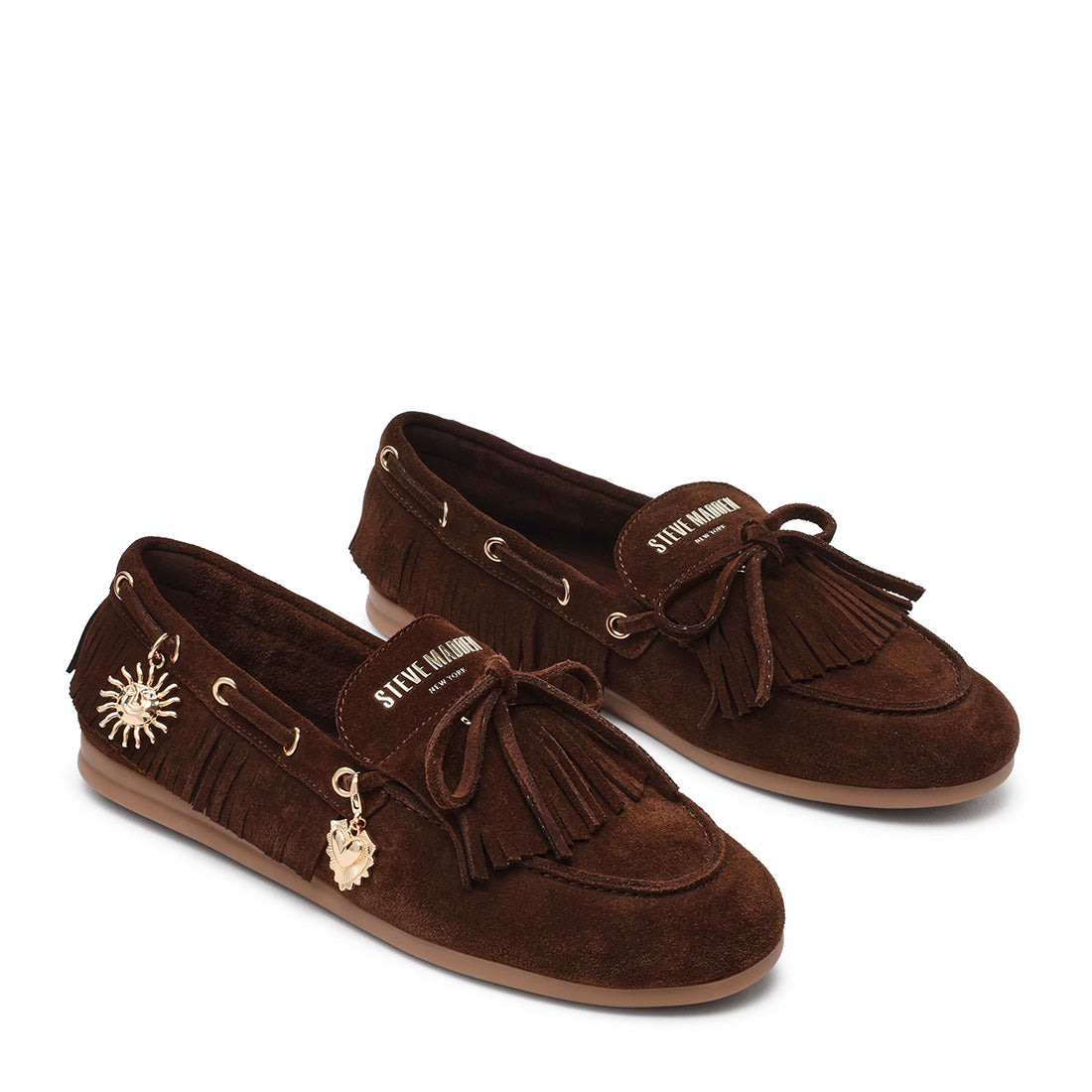 Steve Madden Rascals mocassins daim marron plat