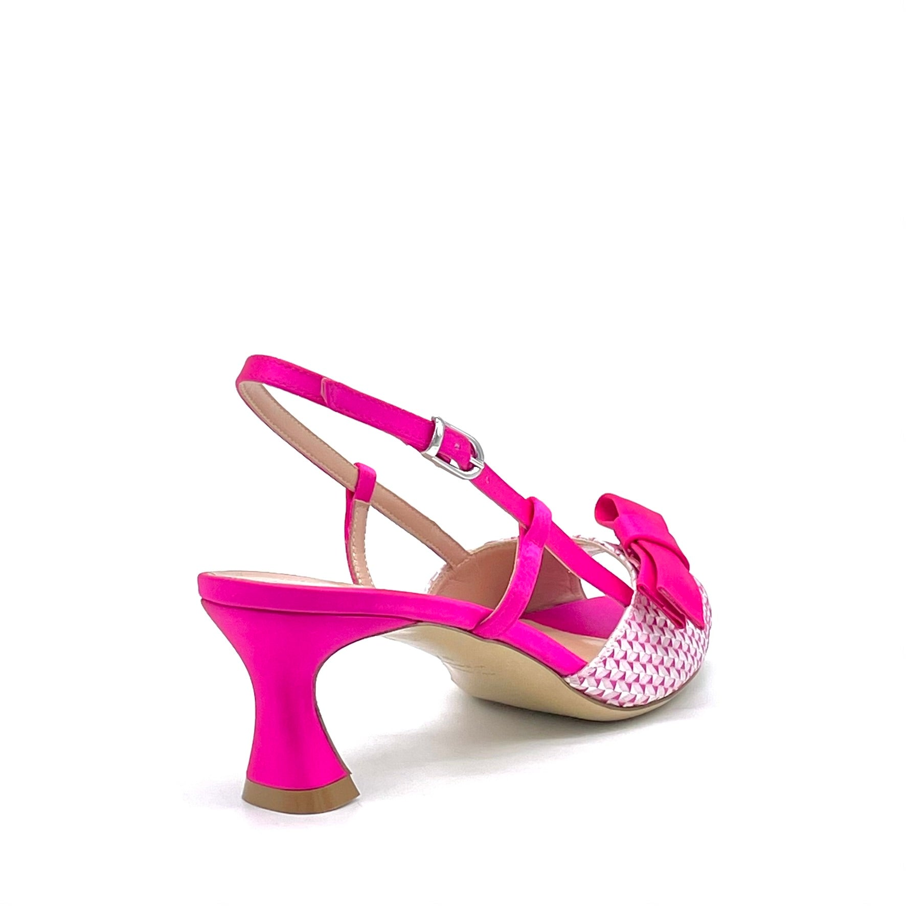 Elata 16101 sandales satin fuchsia 5,5 cm