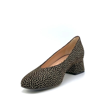 Elata 53528 escarpin daim beige marron talon 3,5 cm
