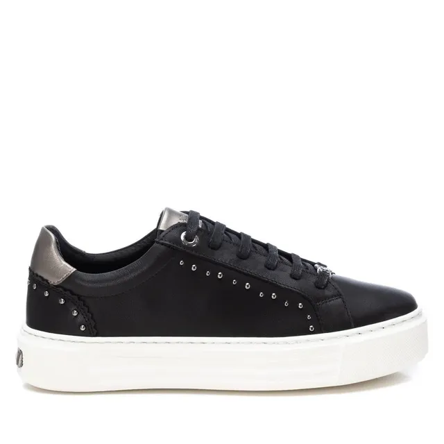 Carmela 16176201 basket femme cuir noir lacets