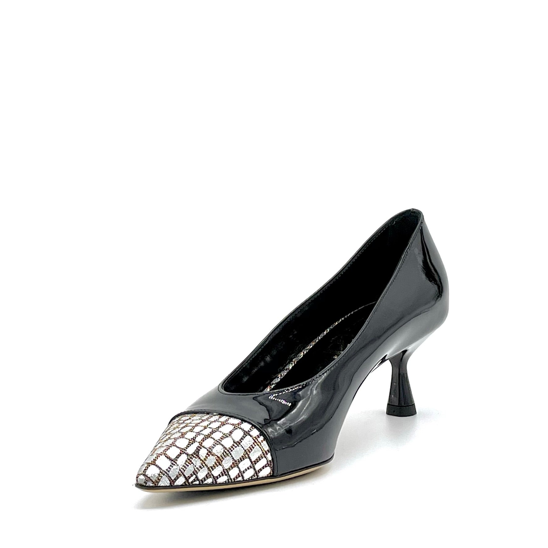 Escarpins Elata 54514 vernis noir talon 5,5 cm