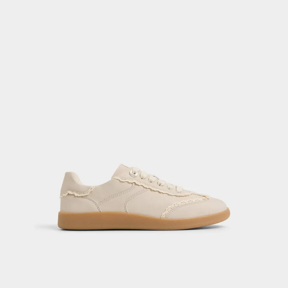 ALDO Erilg baskets cuir blanc volants semelle gomme