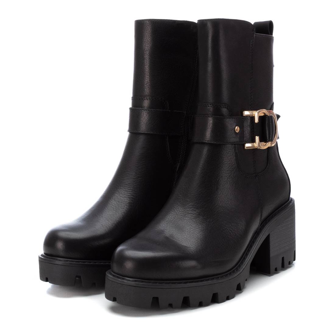 Carmela 16107402 bottine cuir noir talon 7 cm