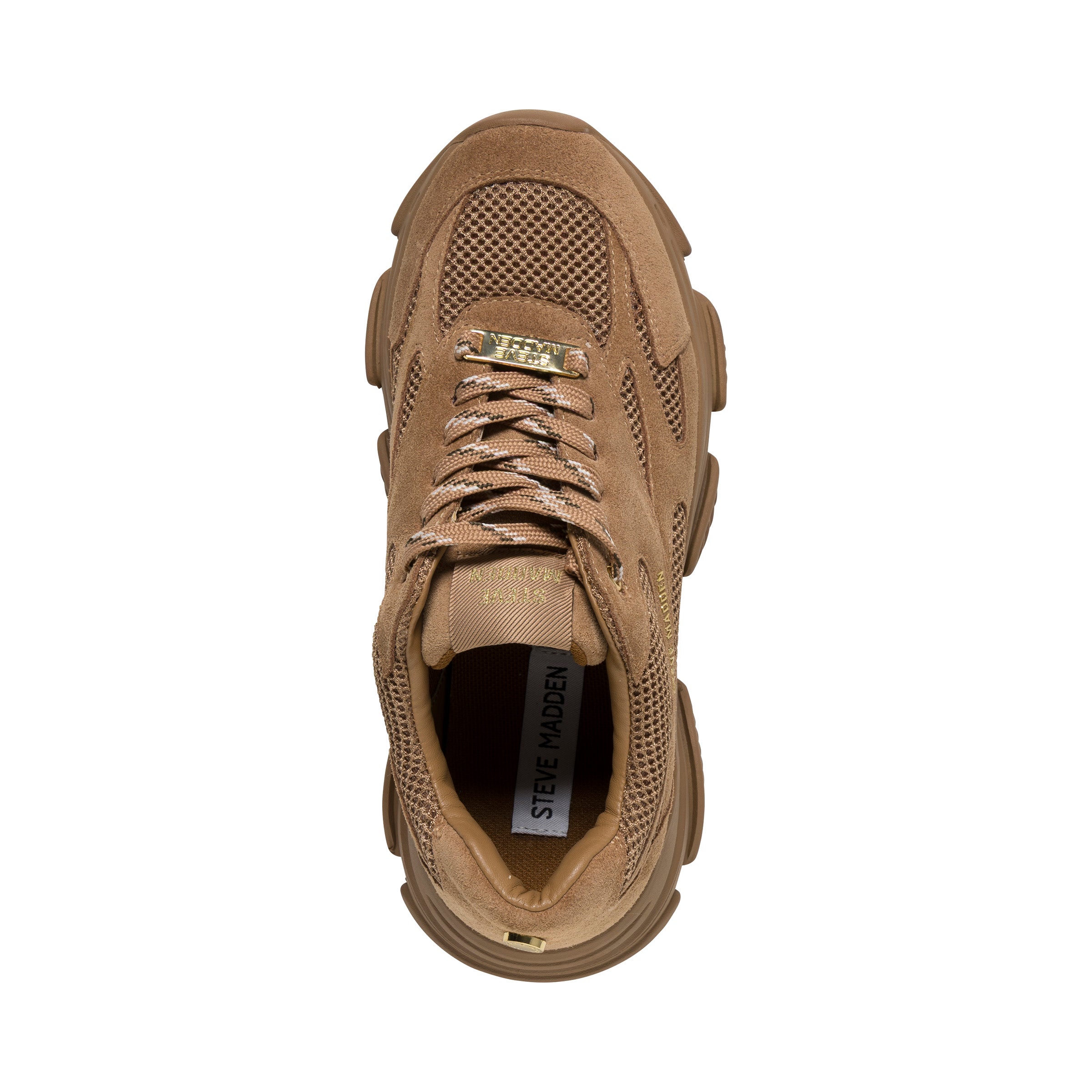 Steve Madden Front Row baskets femme tan compensées 7 cm