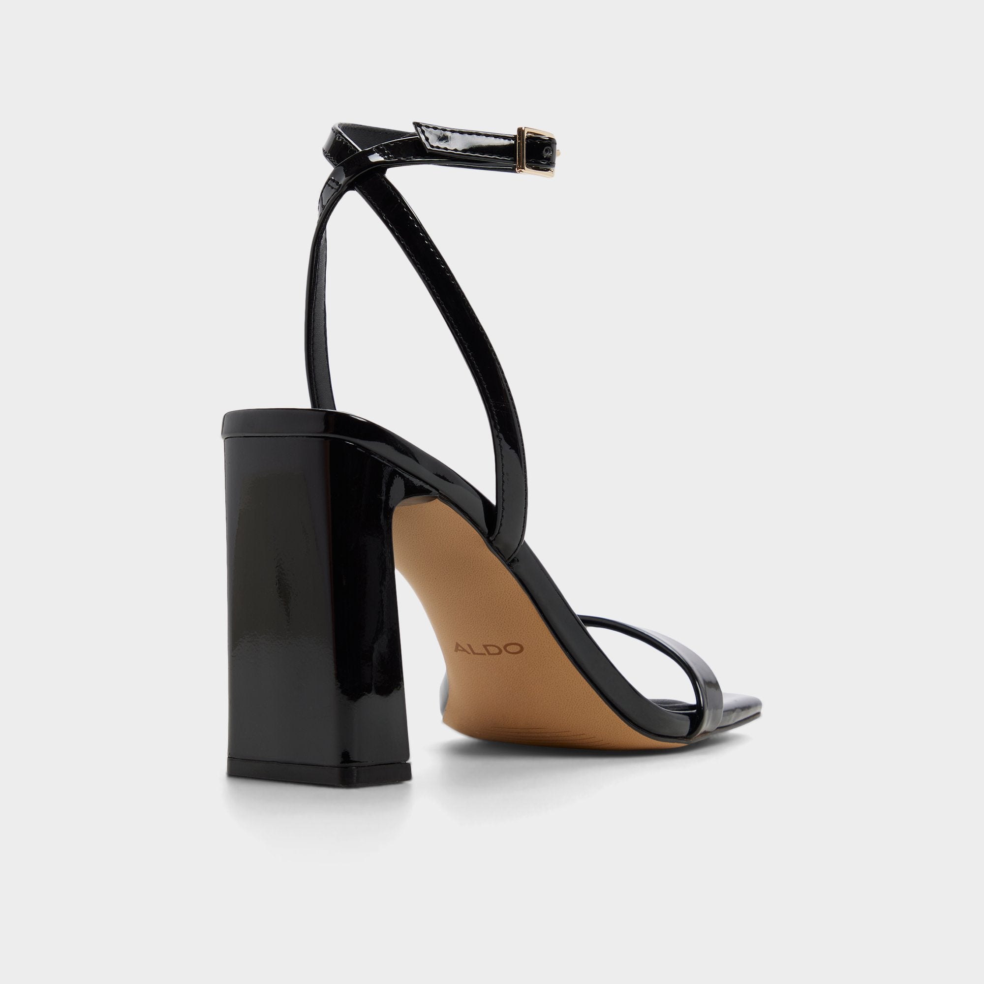 ALDO Azzira sandales talon noires vernies