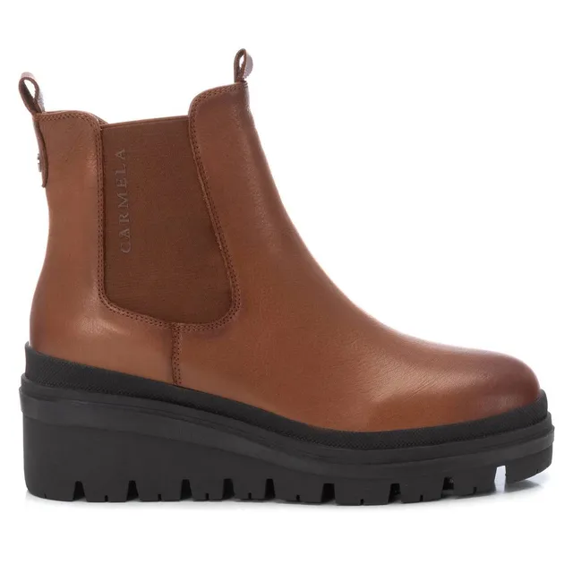 Carmela 16019102 bottines chelsea marron cuir