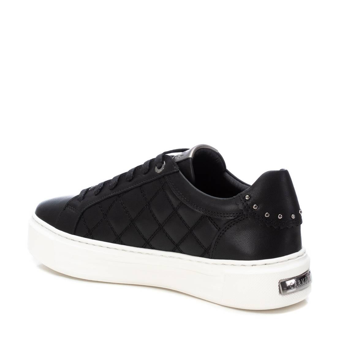 Carmela 16193401 baskets cuir noir plateforme lacets