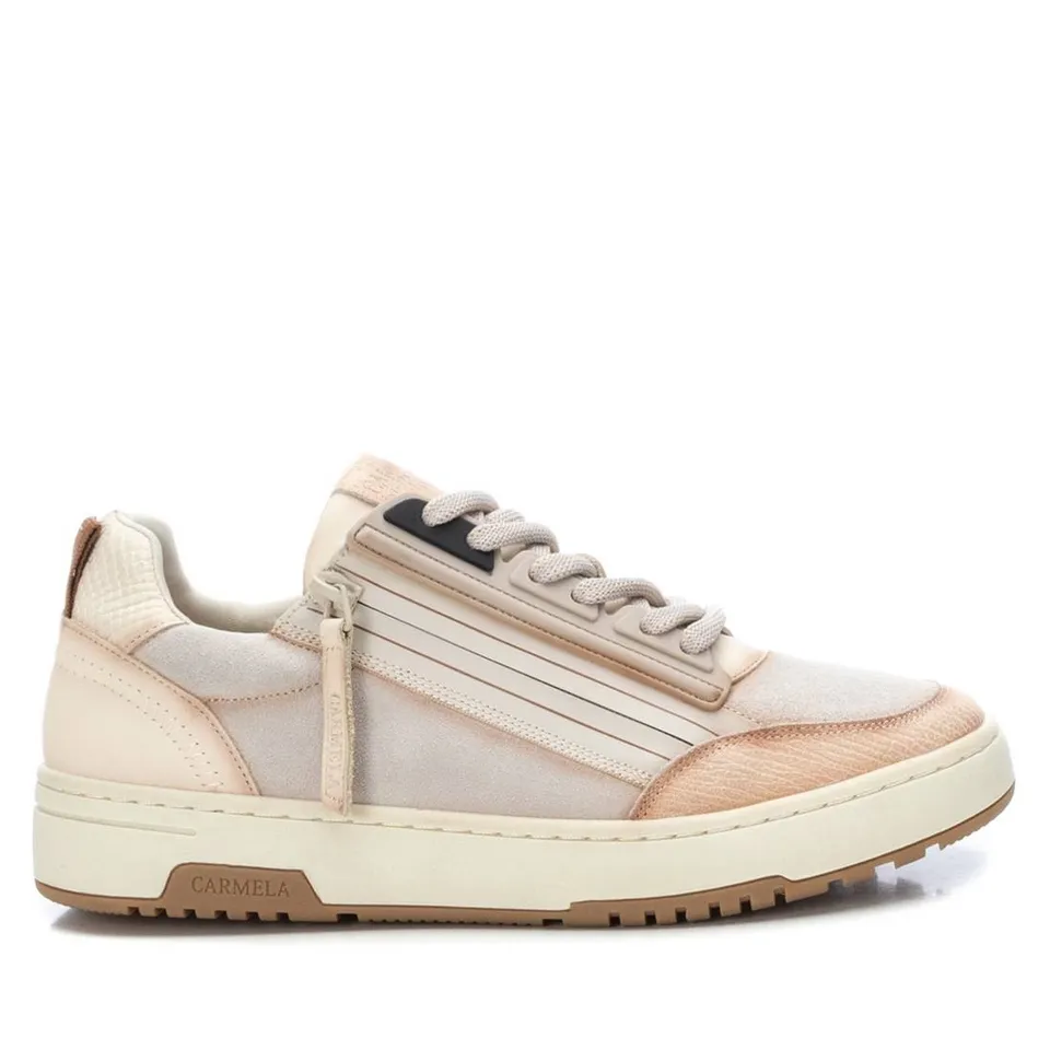 Carmela 16086903 sneaker femme blanc cuir plat