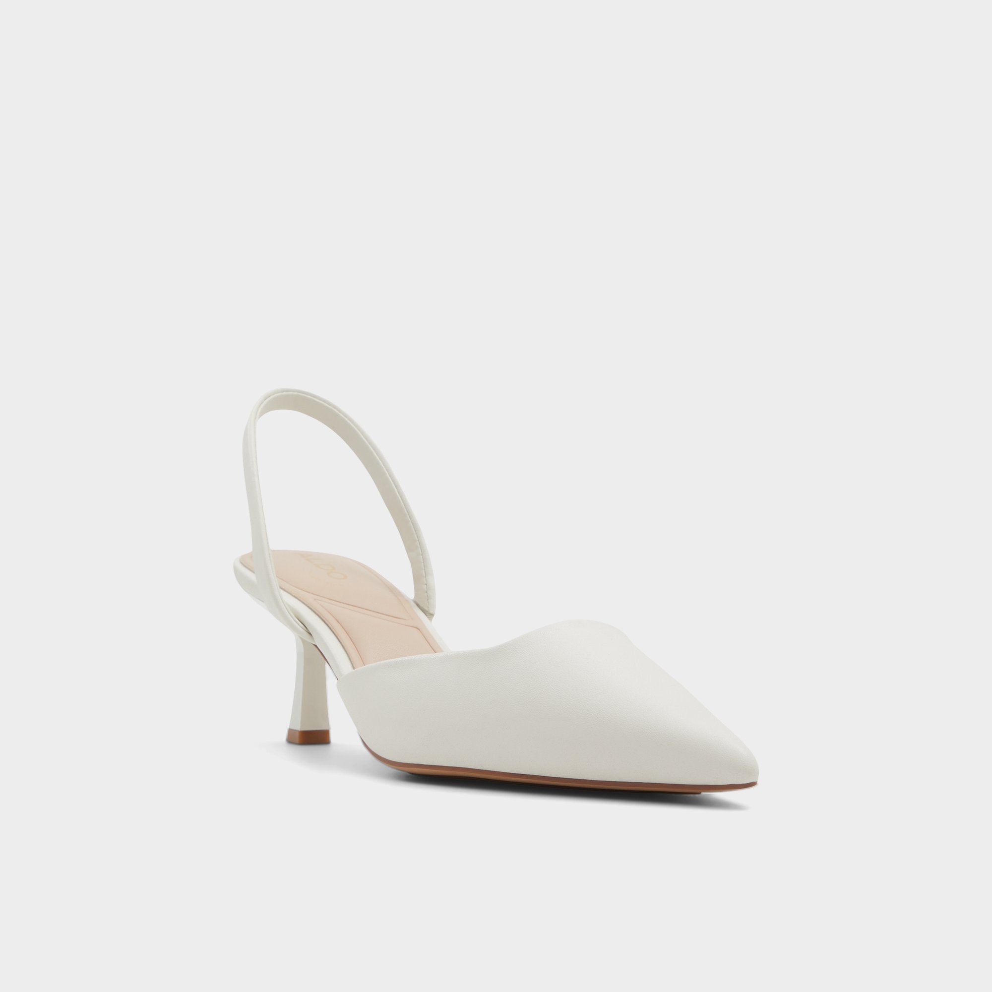 ALDO Gavedessi escarpins blancs talon kitten