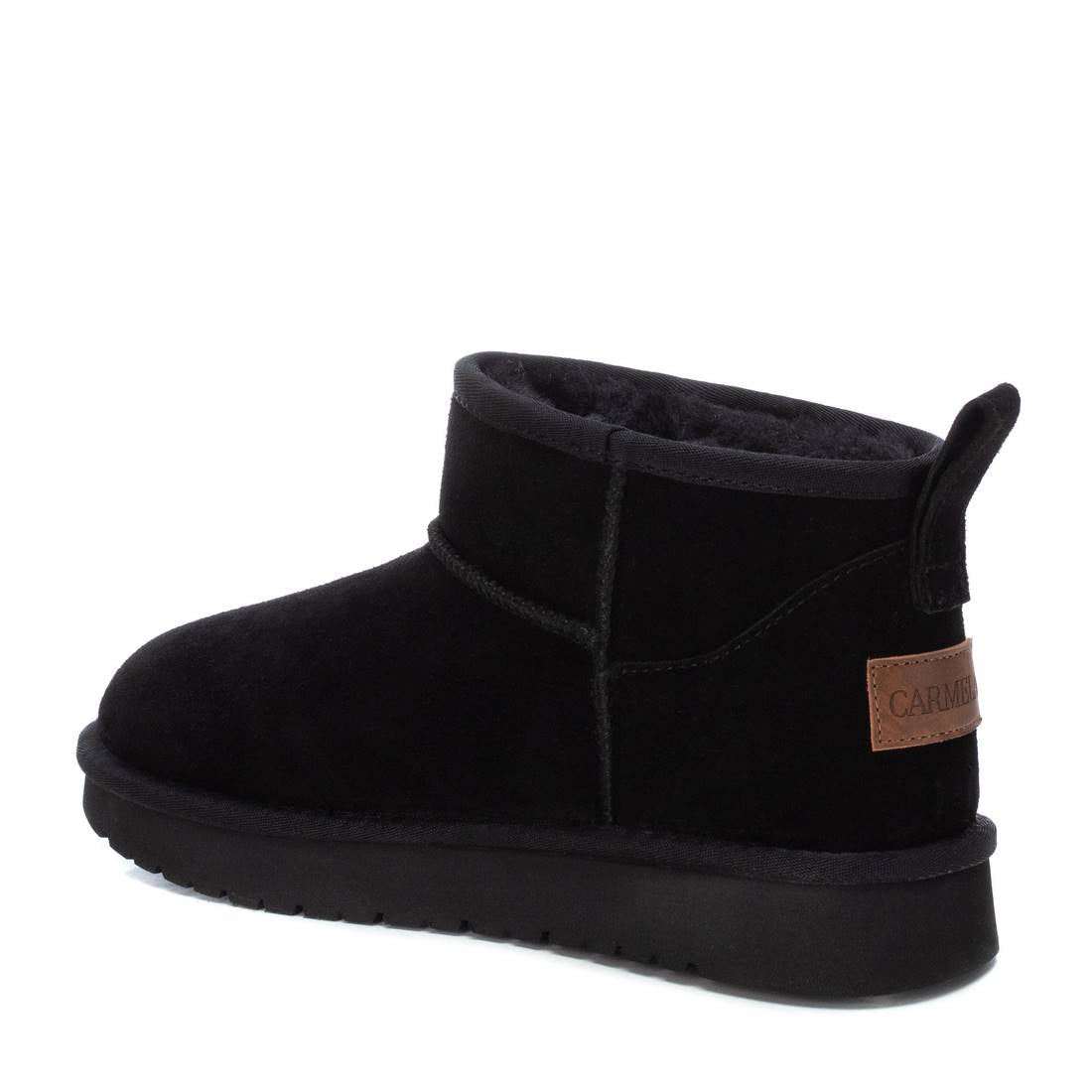 Carmela 16200702 bottine fourrée cuir noir