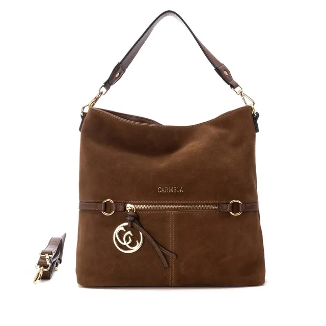 Carmela 18617504 sac camel cuir véritable bandoulière