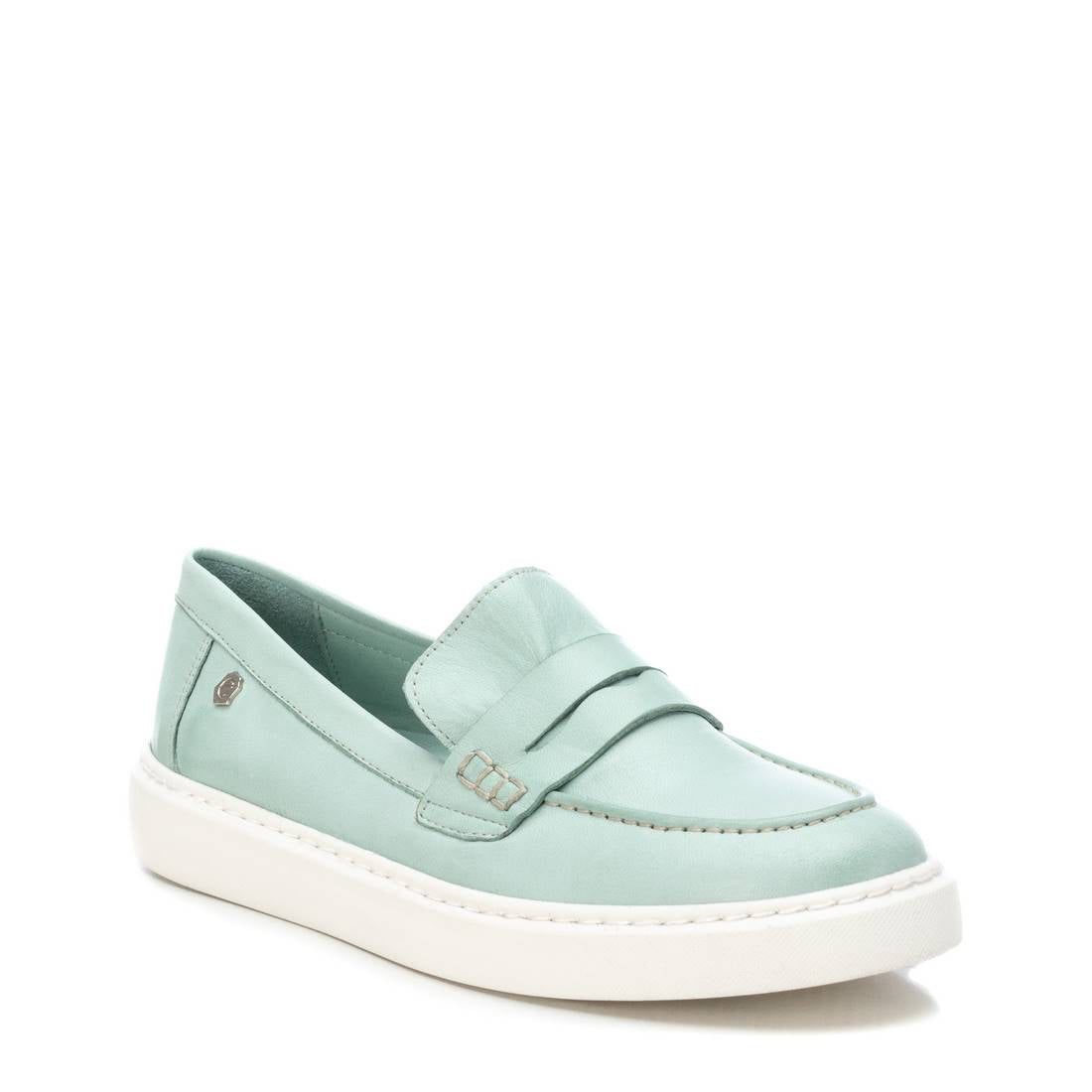 Carmela 16064006 mocassin femme vert cuir sport
