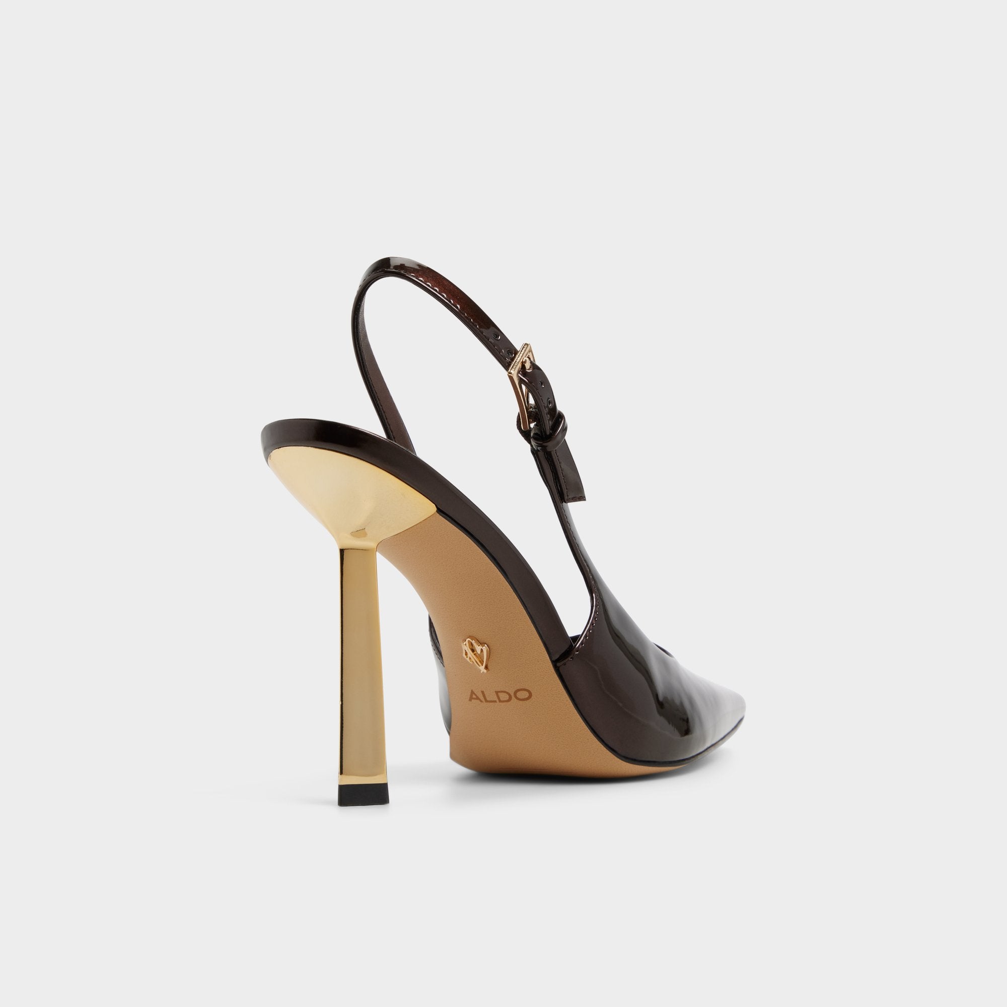 ALDO Marysa escarpins taille 7 vernis marron
