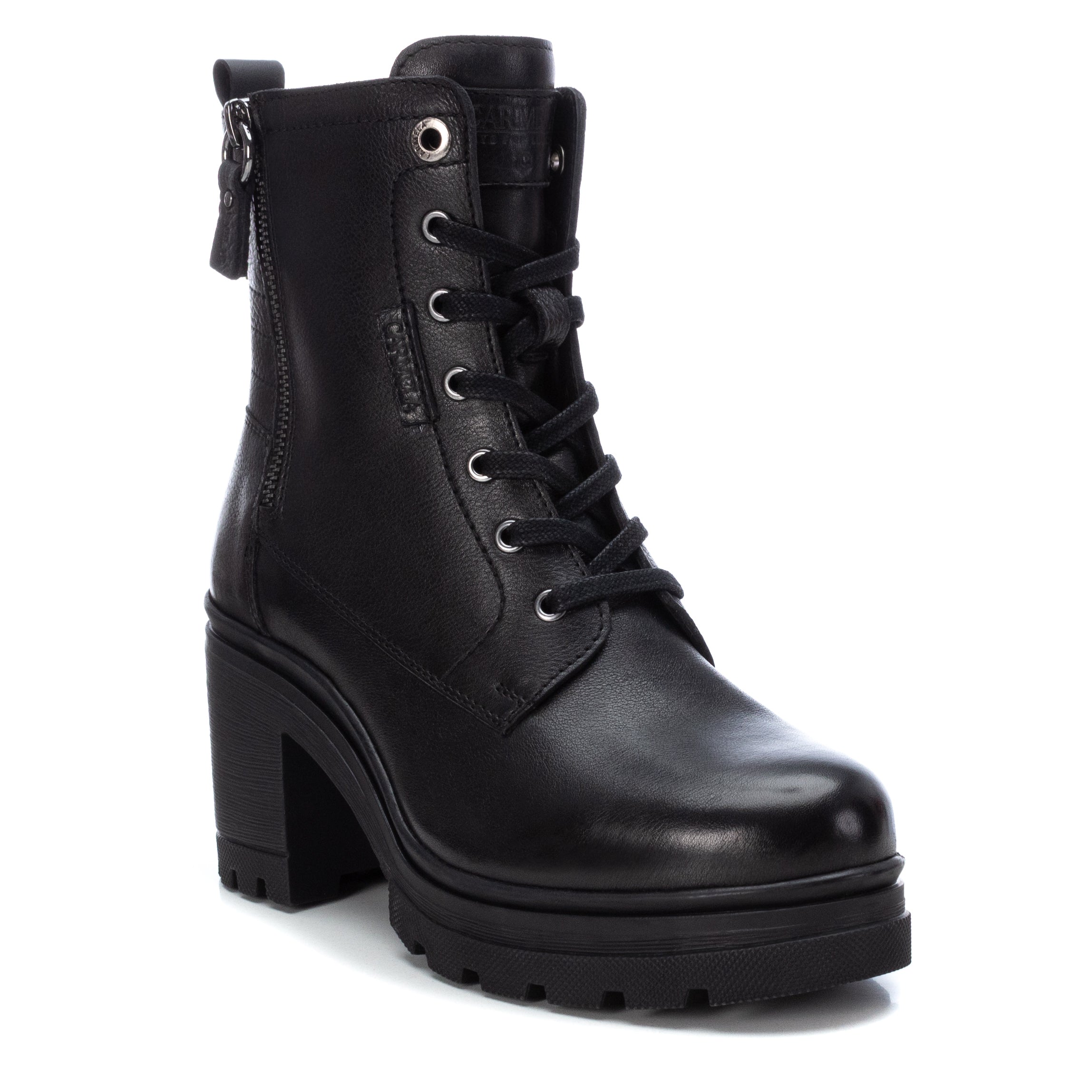 Carmela 16008702 bottine cuir noir talon 8 cm