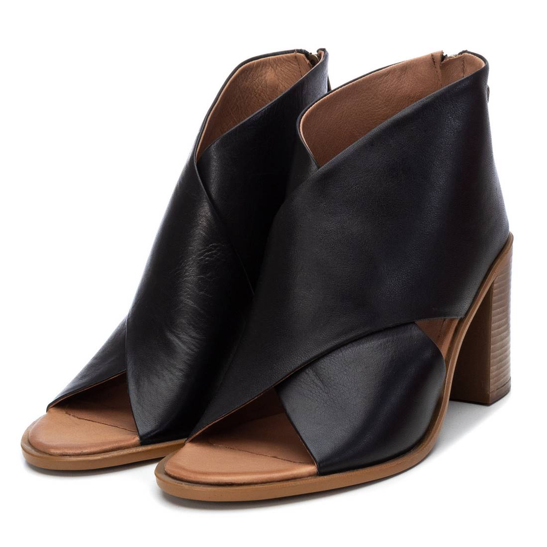 Carmela 16077003 bottine cuir noir talon 8 cm