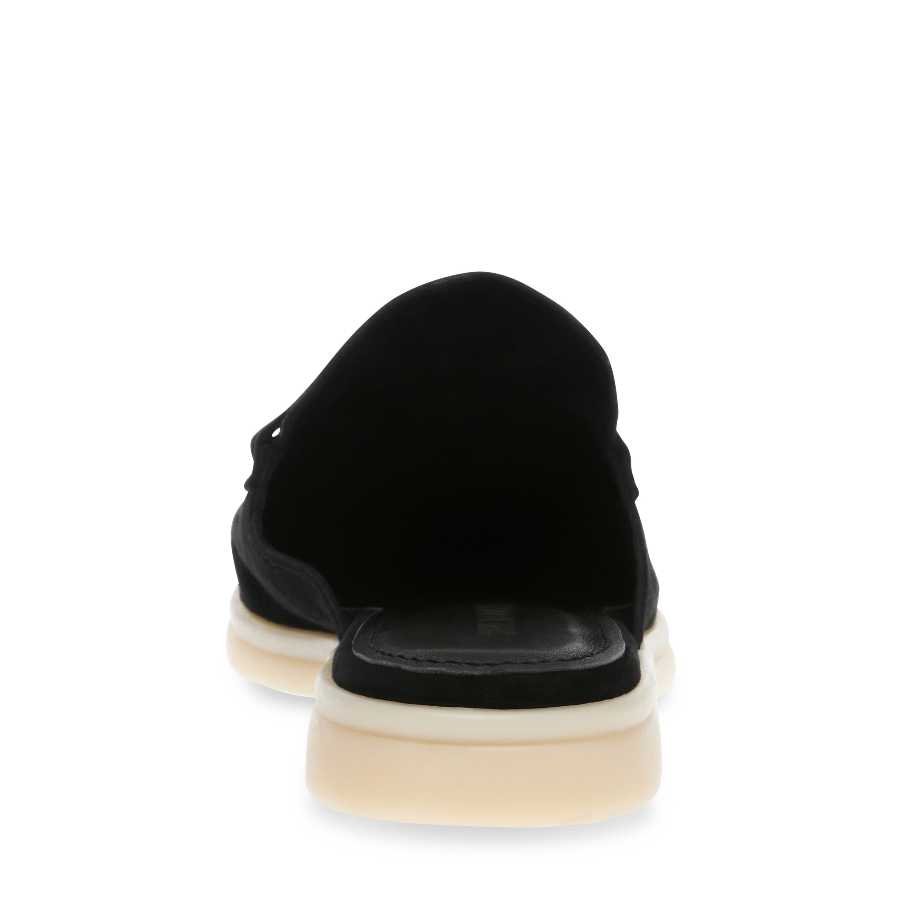 Steve Madden Patrizia sandale plate noir suède