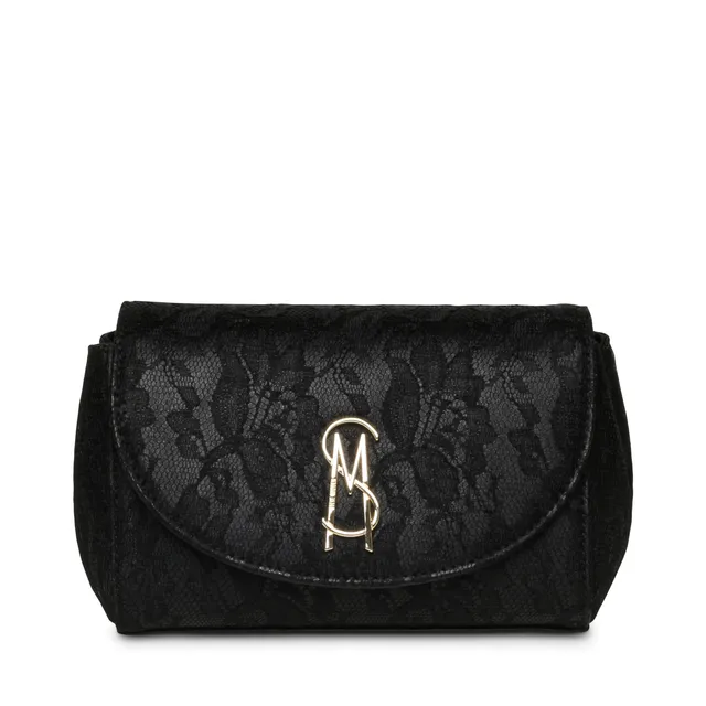 Steve Madden Bnylah sac bandoulière noir or rabat