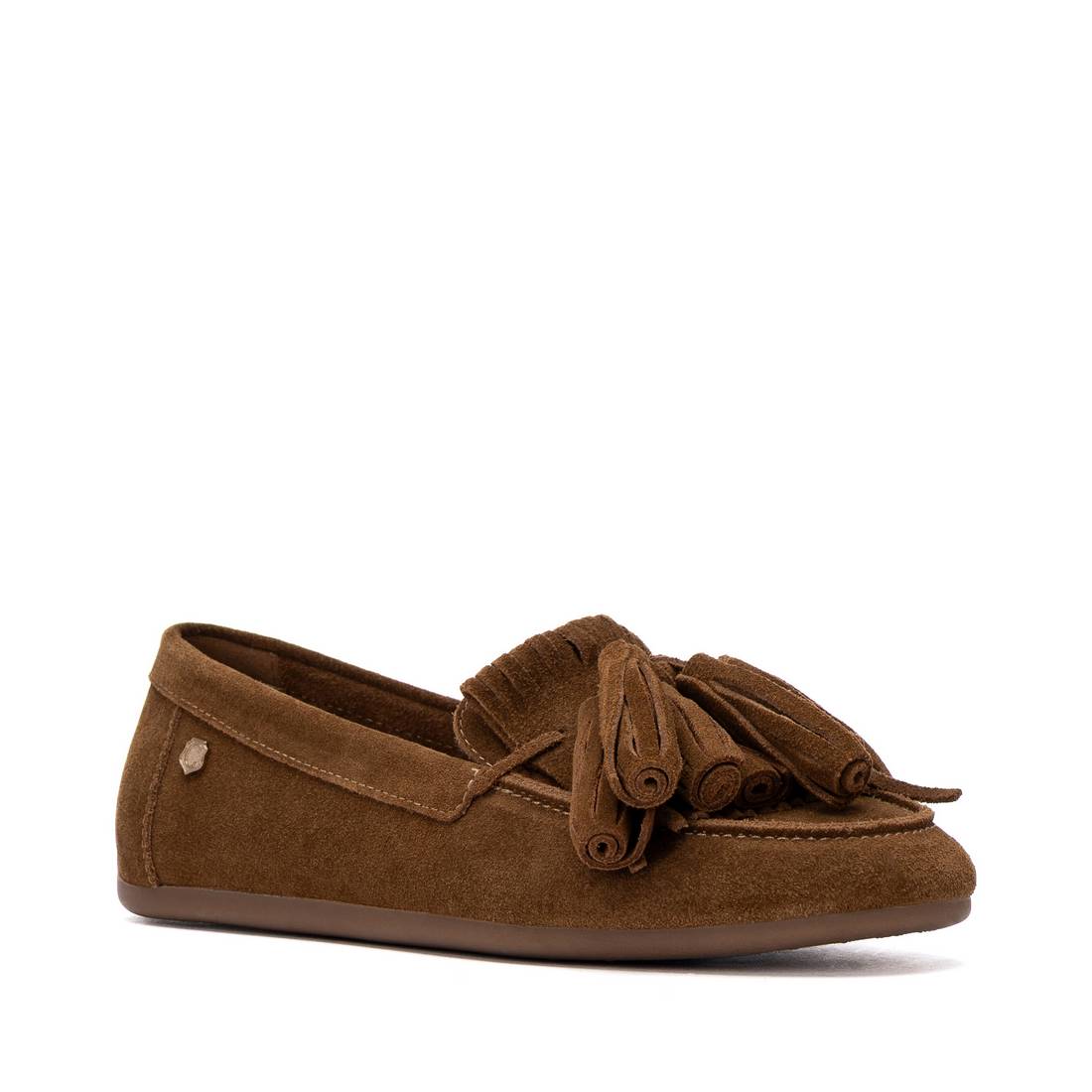 Carmela 16414604 mocassins cuir camel suède