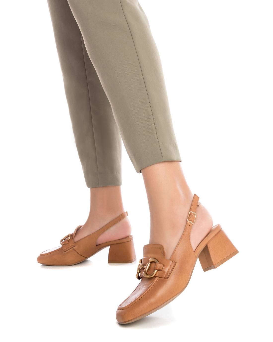 Carmela 16160201 mocassins cuir marron talon 5 cm