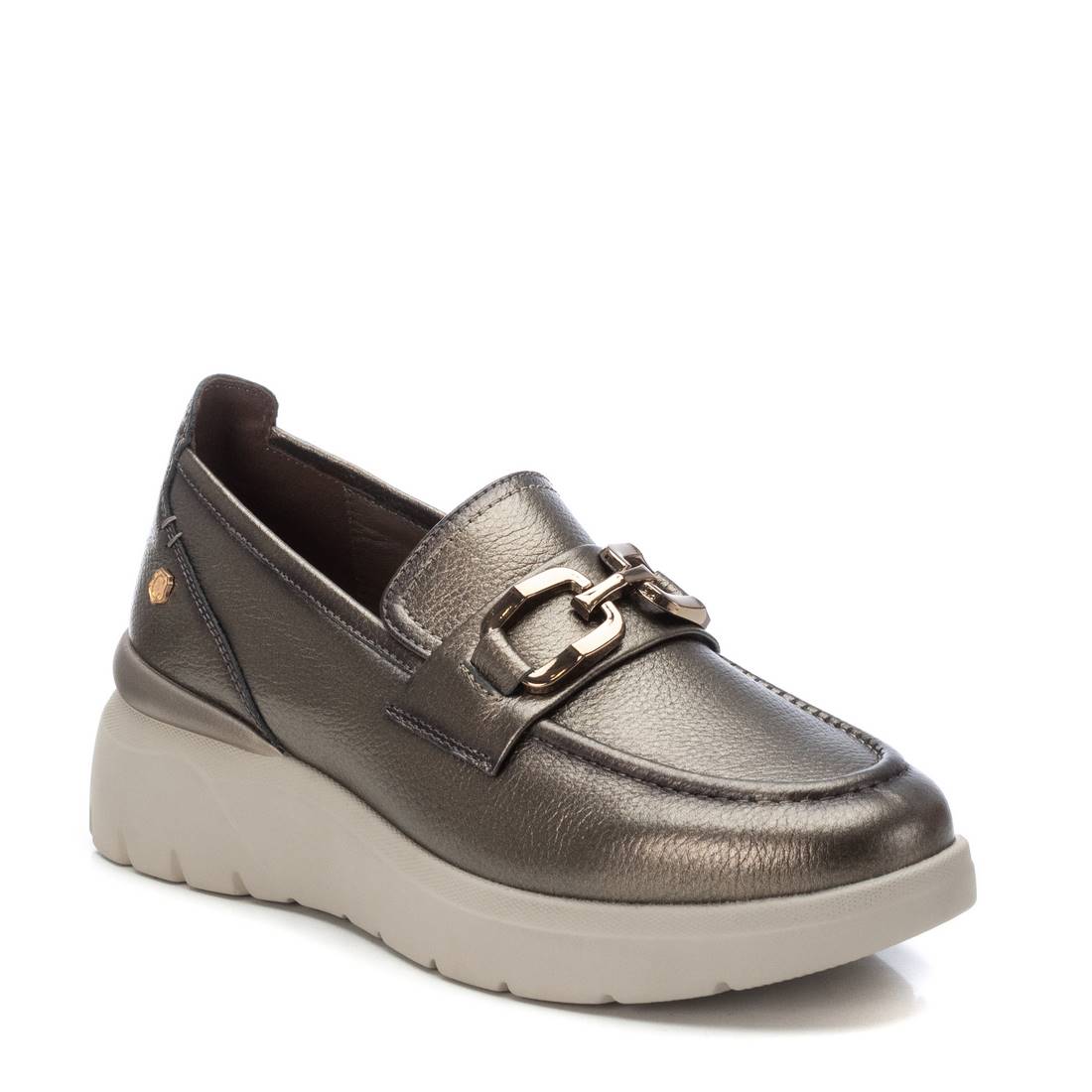 Carmela 16183703 mocassins cuir gris semelle sport