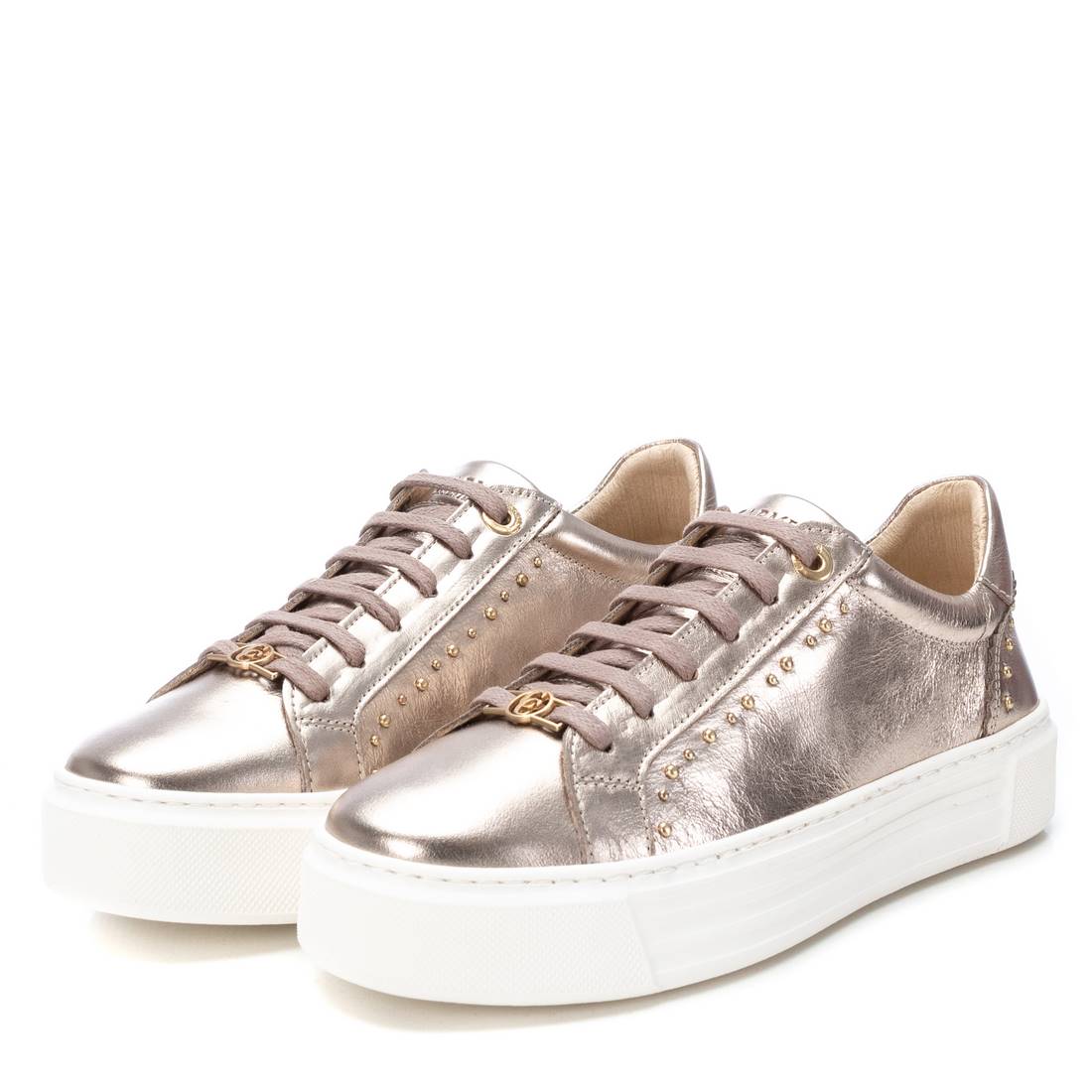 Carmela 16176203 sneaker femme cuir doré plateforme