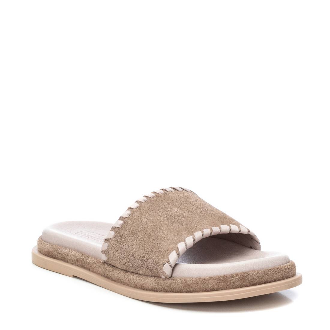 Carmela 16077805 sandale plate marron cuir